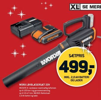 Worx professional løvblæser
