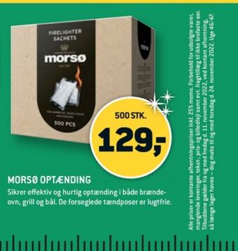 XL-BYG Morsø tændposer tilbud