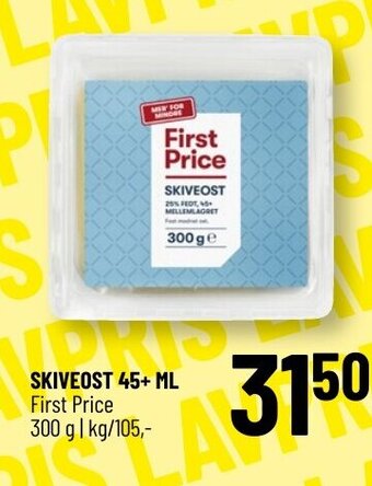 Løvbjerg Skiveost 45+ ML tilbud