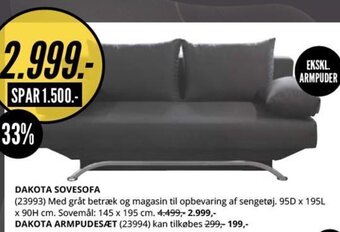 My Home Dakota Sovesofa tilbud