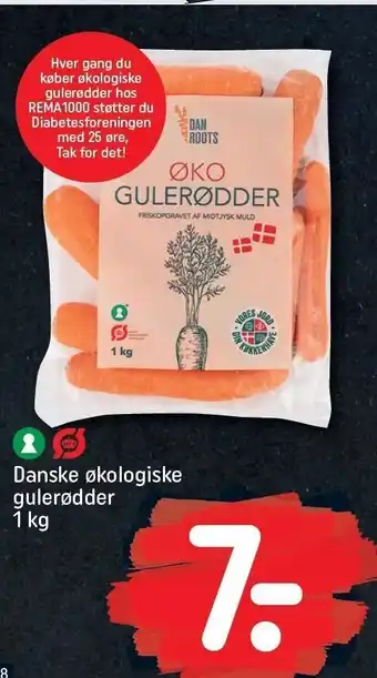 REMA 1000 Danske øko gulerødder tilbud