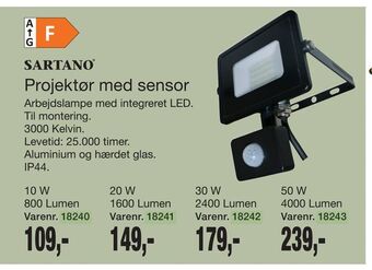 Harald Nyborg Projektør med sensor tilbud