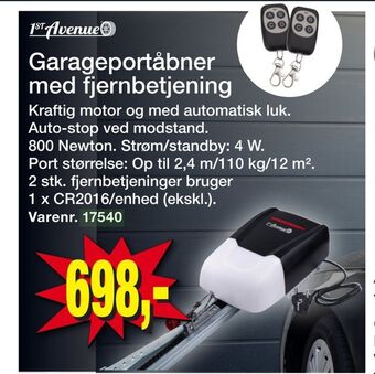 Harald Nyborg Garageportåbner med fjernbetjening tilbud