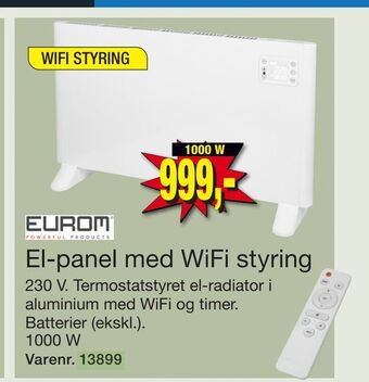 Harald Nyborg El-panel med wifi styring tilbud