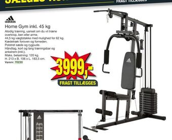 Harald Nyborg Home gym inkl. 45 kg tilbud