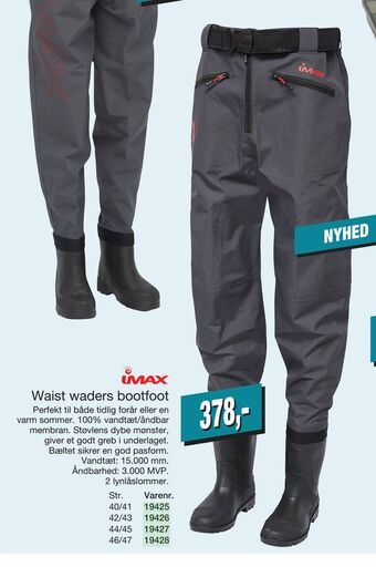 Harald Nyborg Waist waders bootfoot tilbud