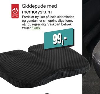 Harald Nyborg Siddepude med memoryskum tilbud