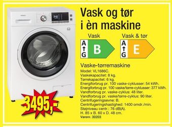 Harald Nyborg Vaske-tørremaskine tilbud