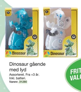 Harald Nyborg Dinosaur gående med lyd tilbud