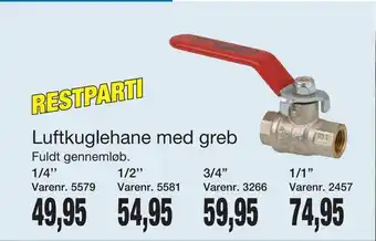 Harald Nyborg Luftkuglehane med greb tilbud