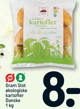 REMA 1000 Gram Slot Økologiske Kartofler Danske 1 kg. tilbud
