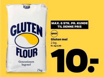 Netto Gluten flour hvedemel tilbud