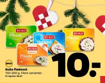 Netto Buko flødeost pikant tilbud