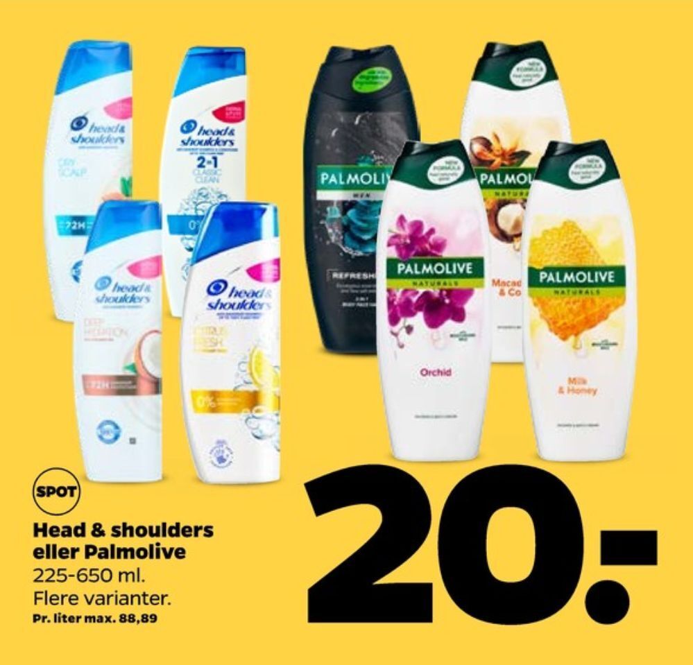 Head&shoulders shampoo tilbud hos Netto