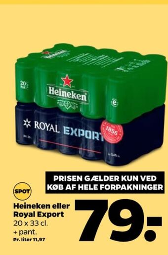 Netto Heineken øl tilbud
