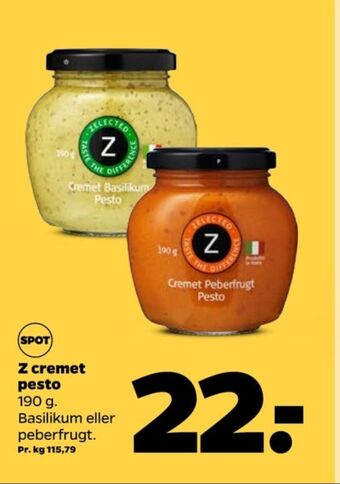 Netto Zelected pesto tilbud