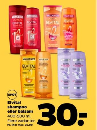 Netto Elvital shampoo tilbud