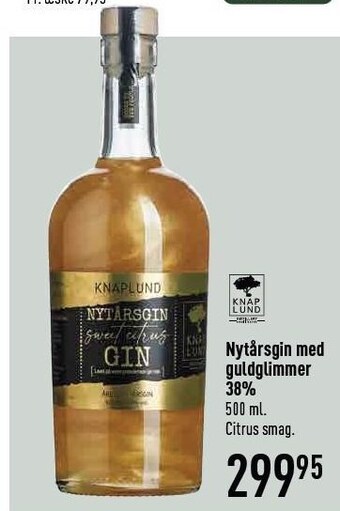 Nytårsgin med guldglimmer