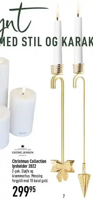 Imerco Christmas collection lysholder 2022 tilbud