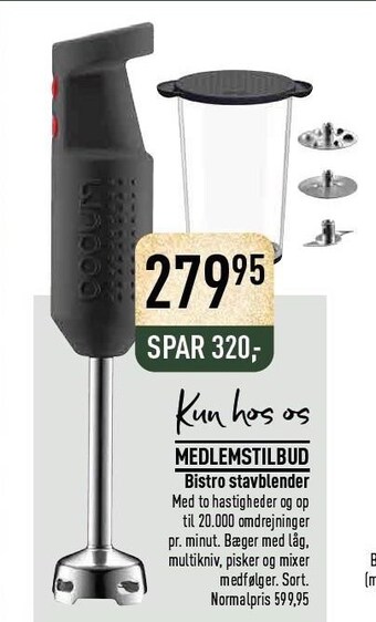 Imerco Bistro stavblender tilbud