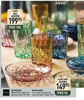 Imerco Sorrento glas el. asiet tilbud
