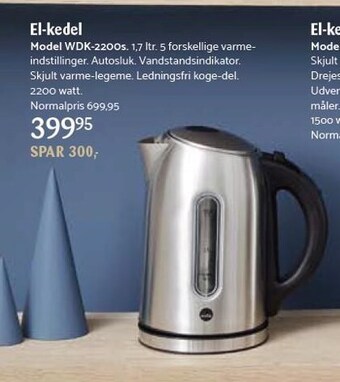 Kop & Kande El-kedel tilbud