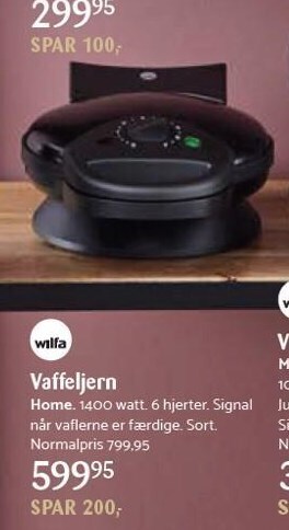 Kop & Kande Vaffeljern tilbud