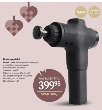 Kop & Kande Massagepistol tilbud