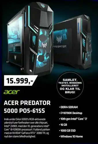 LabTech Data Acer predator tilbud