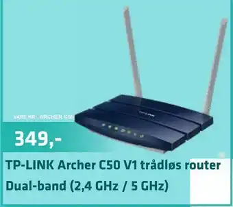 TP-LINK Archer C50 V1 trådløs router