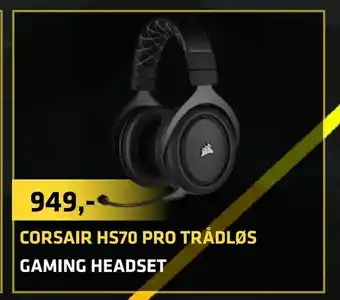 LabTech Data Corsair HS70 pro trådløs gaming headset tilbud