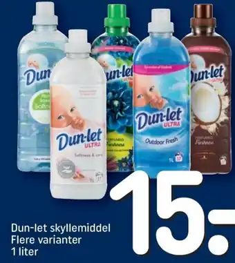 REMA 1000 Dun-let Skyllemiddel Flere Varianter 1 liter tilbud