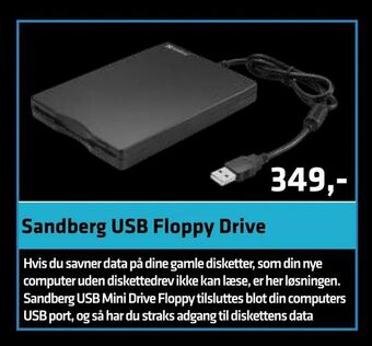 LabTech Data Sandberg USB Floppy Drive tilbud