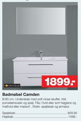 Bauhaus Badmøbel camden tilbud