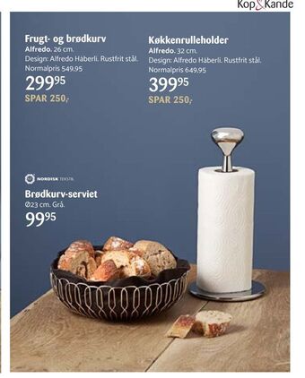 Kop & Kande Frugt- og brødkurv tilbud