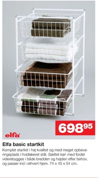 Bauhaus Elfa garderobeindretning tilbud
