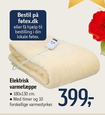 Føtex Elektrisk varmetæppe tilbud
