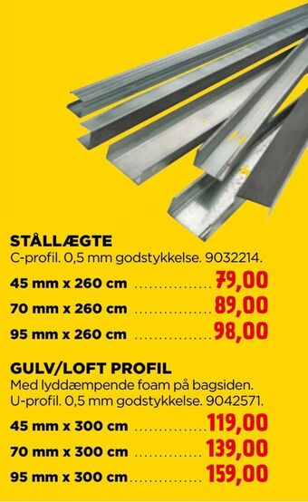 jem & fix Gulv/loft profil tilbud