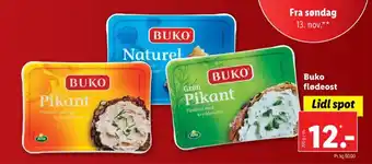 Lidl Buko flødeost pikant tilbud