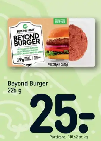 REMA 1000 Beyond meat vegetarburger tilbud