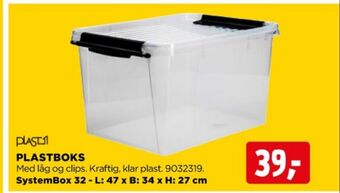 jem & fix Plast1 opbevaringsboks tilbud
