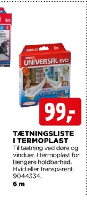 jem & fix Geko tætningsliste tilbud