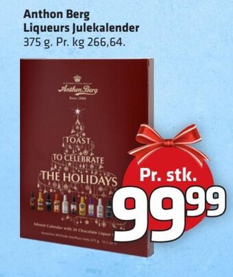 Fleggaard Anthon Berg Liqueurs Julekalender tilbud