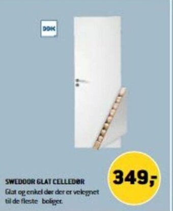 XL-BYG Swedoor Glat Celledør tilbud