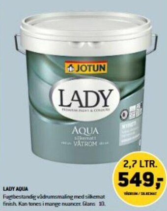 XL-BYG Lady Aqua tilbud