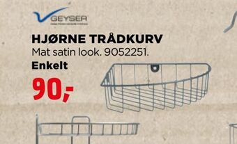 jem & fix Hjørne trådkurv tilbud
