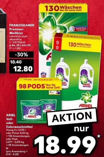 Kaufland DE Ariel Voll-Oder Colorwaschmittel tilbud
