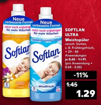 Kaufland DE Softlan Ultra Weichspüler tilbud