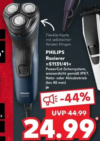 Kaufland Philips Rasierer >>S1131/41<< tilbud