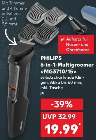 Kaufland Philips 6-in-1-Multigroomer >>MG3710/15<< tilbud